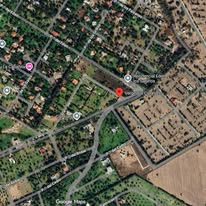 Mapa satelital de zona urbana